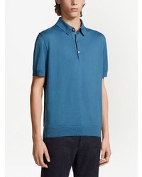 Polo bleu Zegna