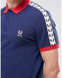 Polo bleu Fred Perry