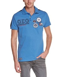 Polo bleu Geographical Norway