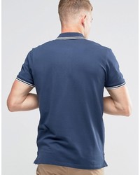 Polo bleu Jack and Jones