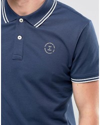 Polo bleu Jack and Jones