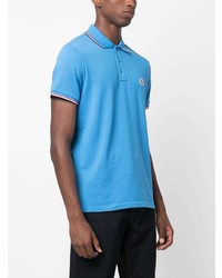 Polo bleu Moncler