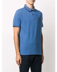 Polo bleu Stone Island