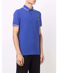 Polo bleu Stone Island