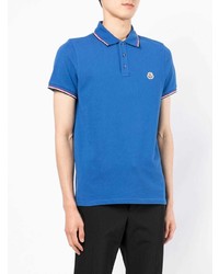 Polo bleu Moncler