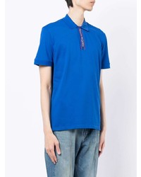 Polo bleu Alexander McQueen