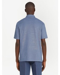 Polo bleu Ermenegildo Zegna