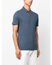 Polo bleu Sunspel