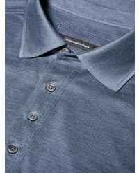 Polo bleu Ermenegildo Zegna