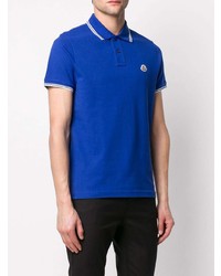 Polo bleu Moncler