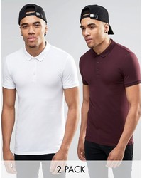 Polo bordeaux Asos