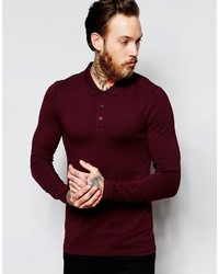 Polo bordeaux Asos