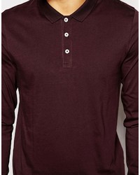 Polo bordeaux Asos