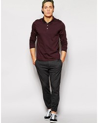 Polo bordeaux Asos