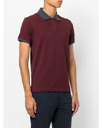 Polo bordeaux Moncler