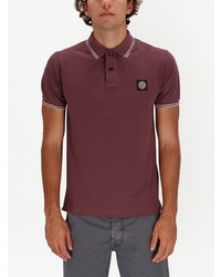 Polo bordeaux Stone Island