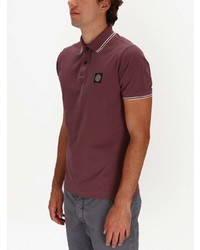 Polo bordeaux Stone Island