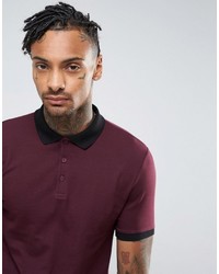 Polo bordeaux Asos