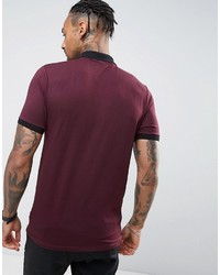 Polo bordeaux Asos