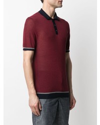 Polo bordeaux Zanone