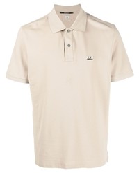 Polo brodé beige C.P. Company