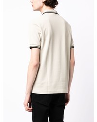 Polo brodé beige Fred Perry