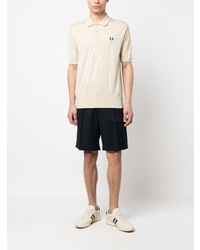 Polo brodé beige Fred Perry