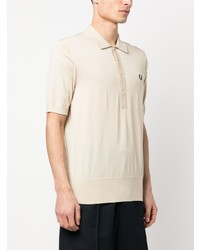 Polo brodé beige Fred Perry