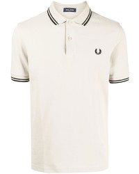 Polo brodé beige Fred Perry