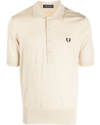 Polo brodé beige Fred Perry