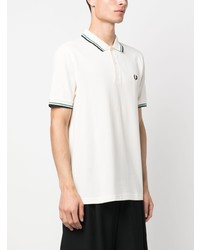 Polo brodé beige Fred Perry