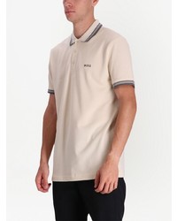 Polo brodé beige BOSS