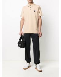 Polo brodé beige Karl Lagerfeld