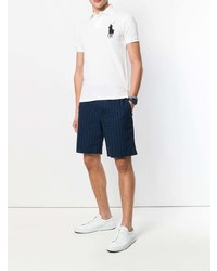 Polo brodé blanc et noir Polo Ralph Lauren