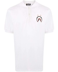 Polo brodé blanc A Bathing Ape