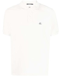 Polo brodé blanc C.P. Company