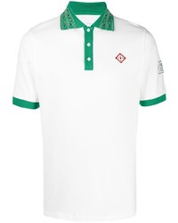 Polo brodé blanc Casablanca