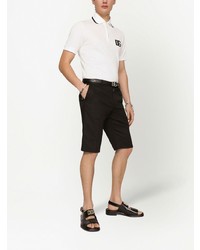 Polo brodé blanc Dolce & Gabbana