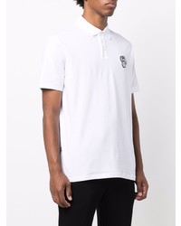 Polo brodé blanc Karl Lagerfeld