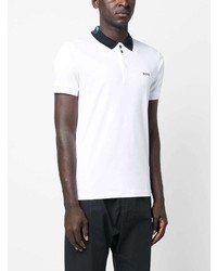 Polo brodé blanc BOSS