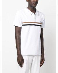 Polo brodé blanc BOSS