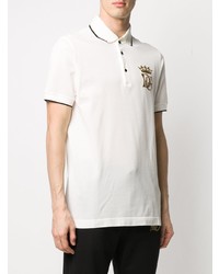 Polo brodé blanc Dolce & Gabbana