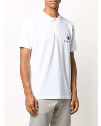 Polo brodé blanc Tommy Hilfiger