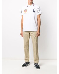 Polo brodé blanc Polo Ralph Lauren