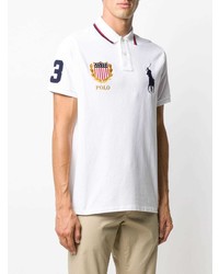 Polo brodé blanc Polo Ralph Lauren