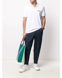 Polo brodé blanc Lacoste