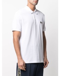 Polo brodé blanc Lacoste