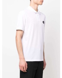 Polo brodé blanc Emporio Armani