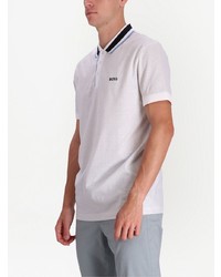 Polo brodé blanc BOSS