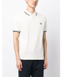 Polo brodé blanc Fred Perry